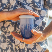 Load image into Gallery viewer, Nova Ceramics Travel Mugs - Neptune Ceramic Travel Mug – 16oz with Lid &amp; Sleeve
