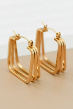 Load image into Gallery viewer, Mia Accessories - 18K Gold Plated Waterproof Stainless Steel Hoop Earrings - 7100
