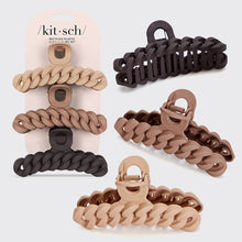 Load image into Gallery viewer, Eco-friendly Chain Claw Clip 3pc Set - Neutral
